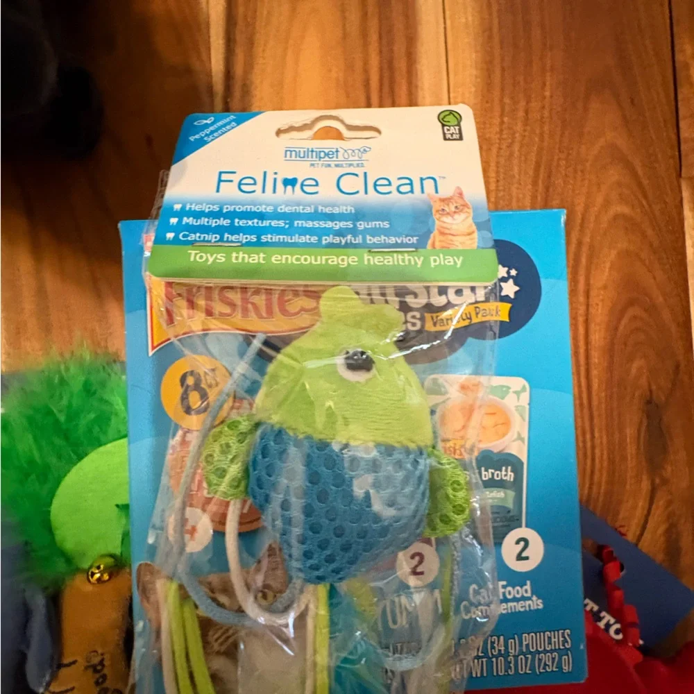 All Star Feast Cat Treats & Colorful Plush Cat Toys - Multi-Color - Picture 5 of 8